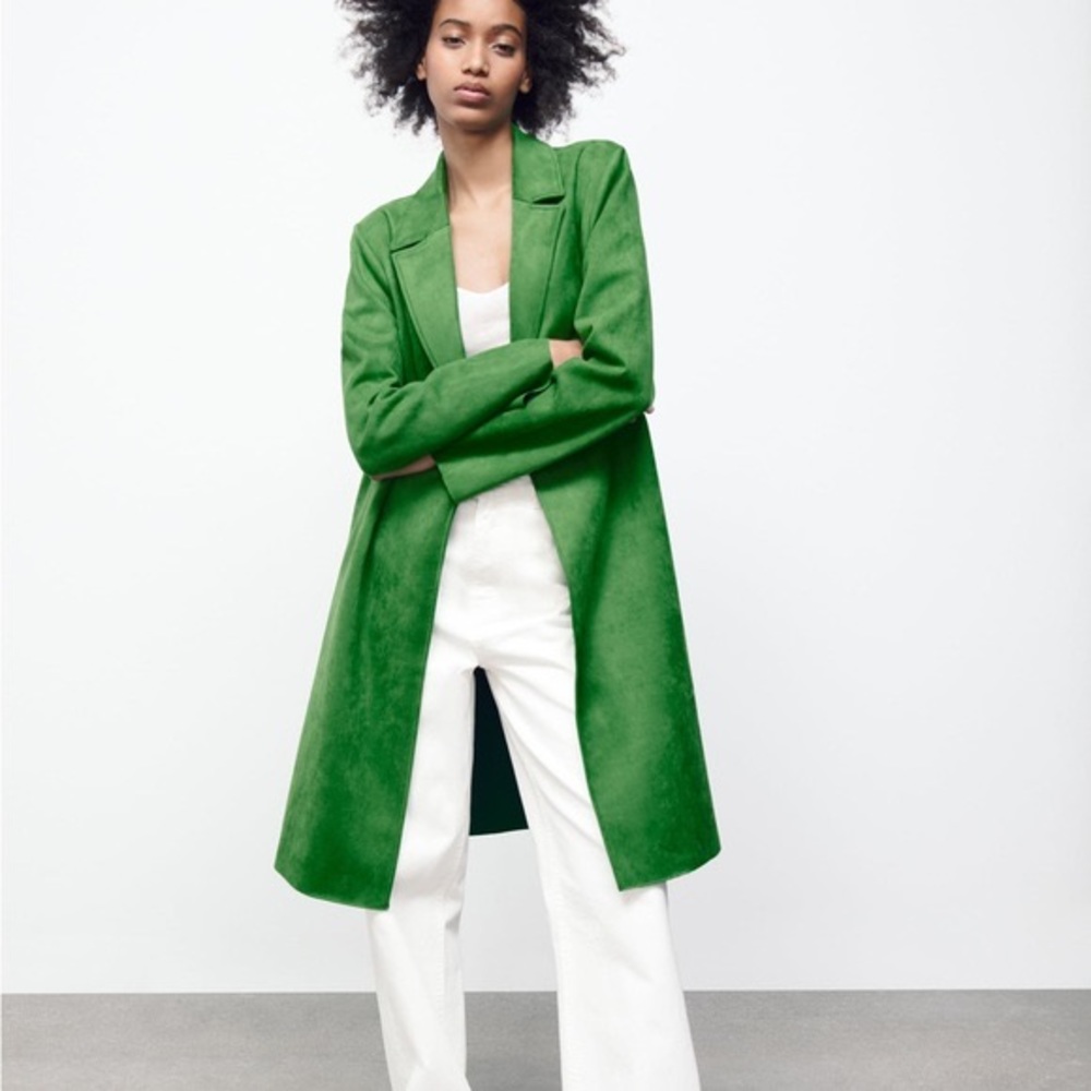 Never Worn Zara Faux Suede Coat